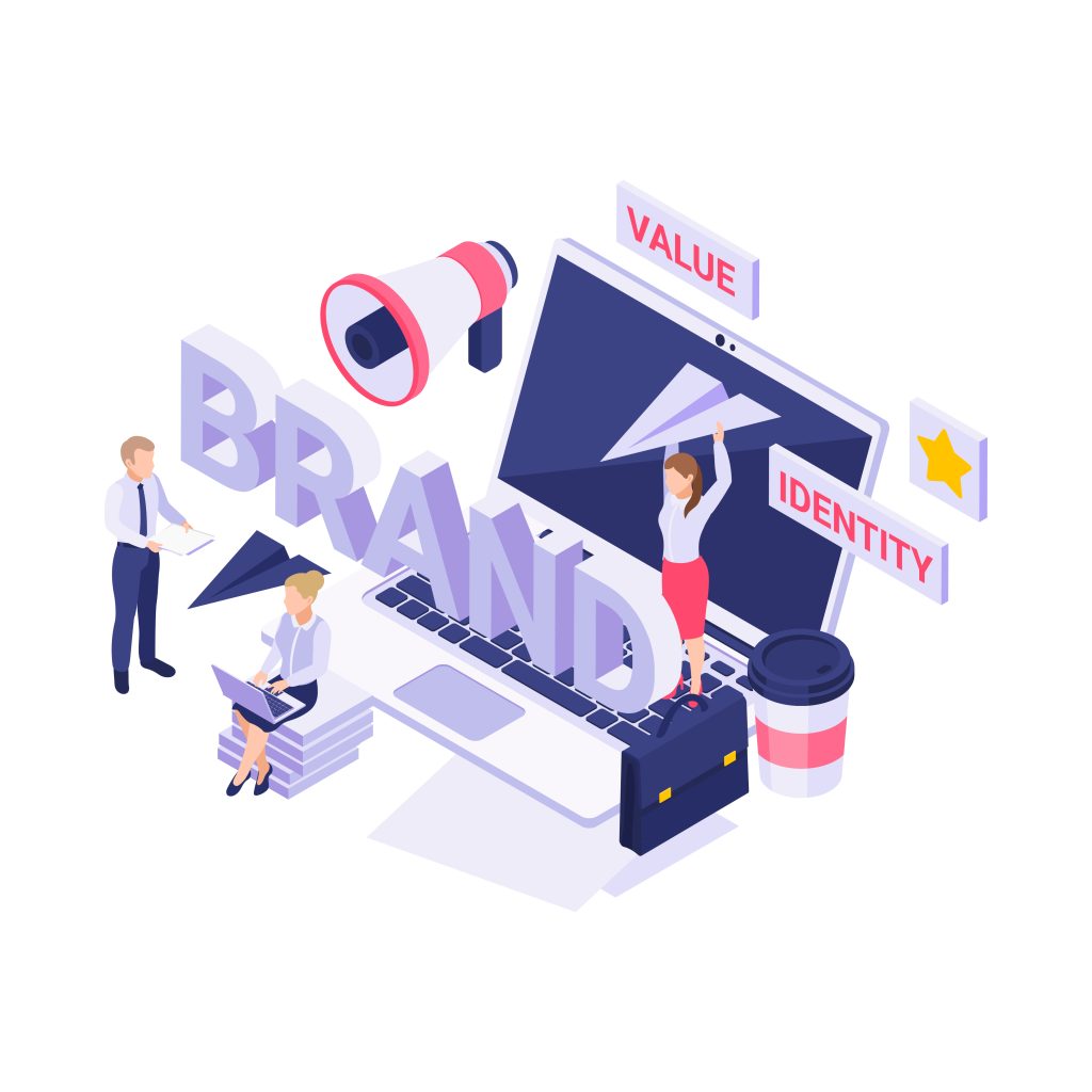 isometric brand icon